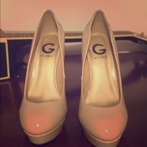 Guess gold heels